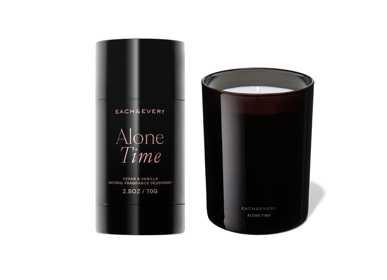 Each & Every Alone Time (Cedar & Vanilla) Set (Candle + Deodorant)